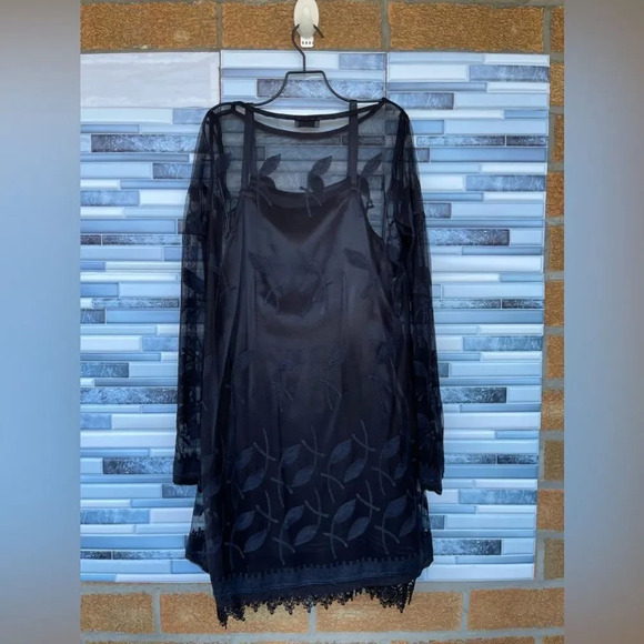 Bruuns Bazaar embroidery mesh dress size 38 - Picture 9 of 17